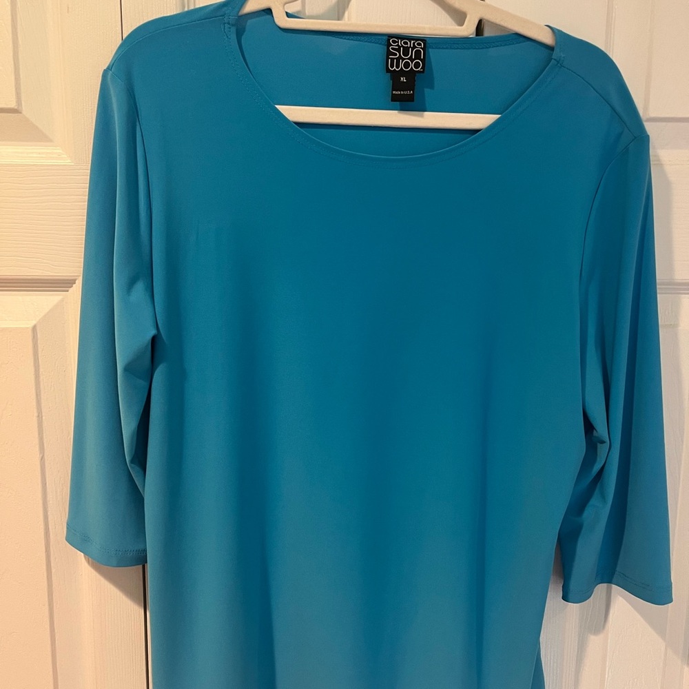 Clara Sunwoo Vibrant Blue Blouse